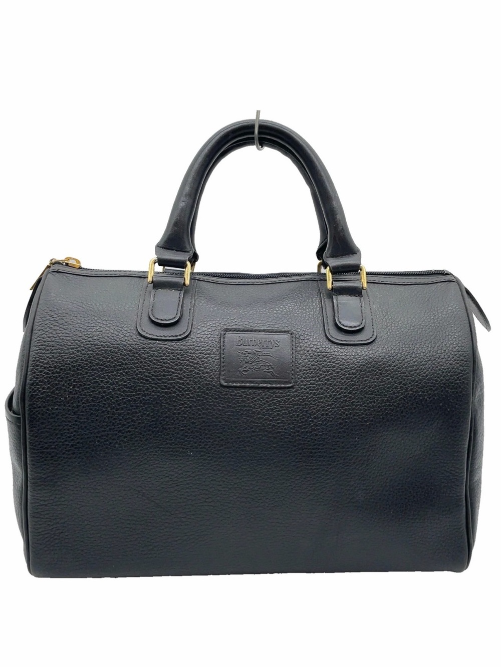 Burberry Leather Black Boston Bag